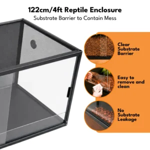 122cm 4ft Reptile Terrarium Substrate barrier