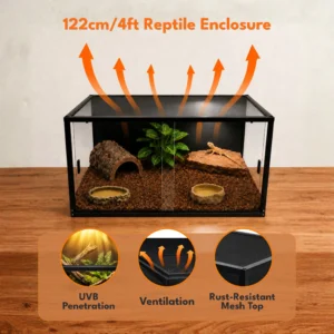 122cm 4ft Reptile Terrarium Ventillation