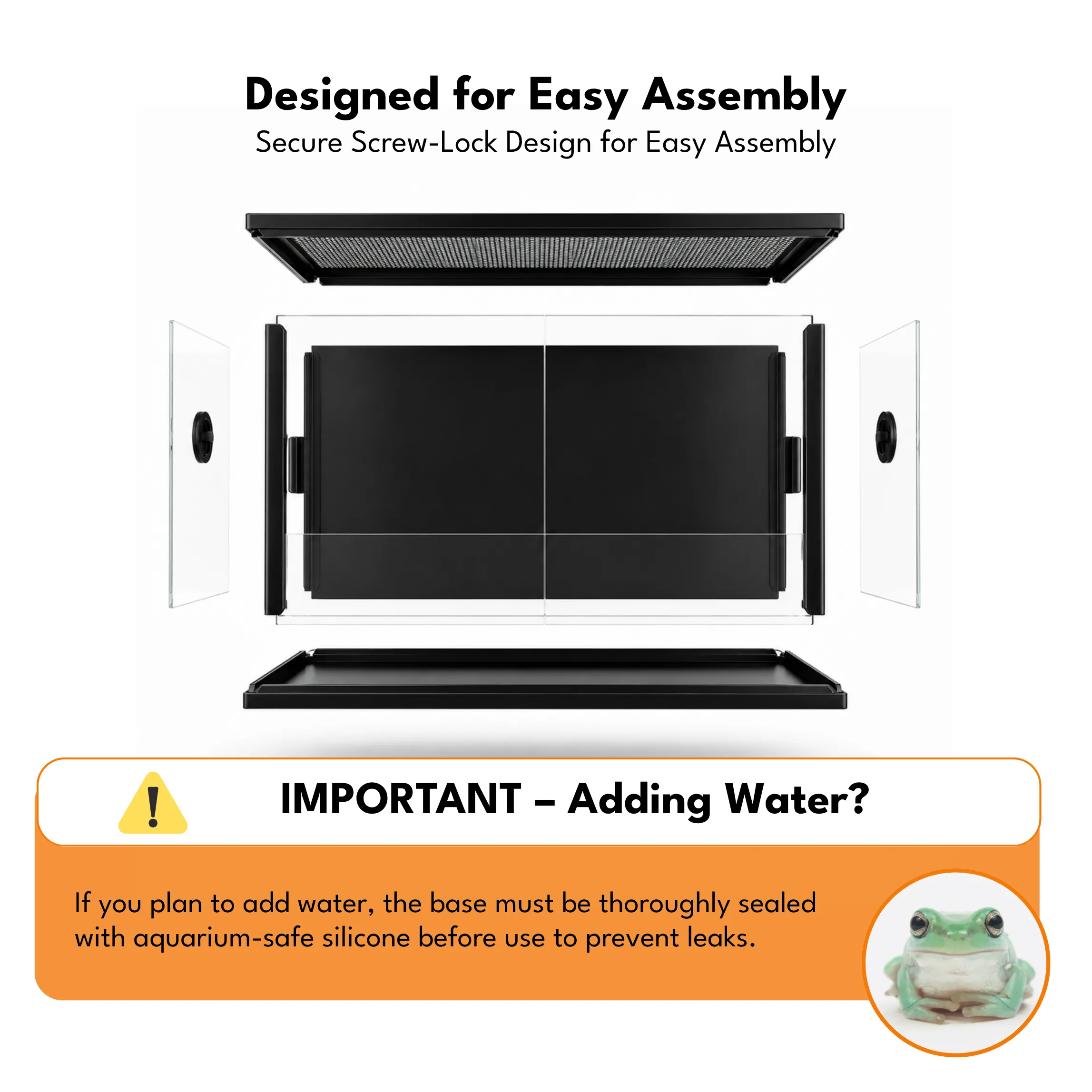 122cm 4ft Reptile Terrarium easy assembly