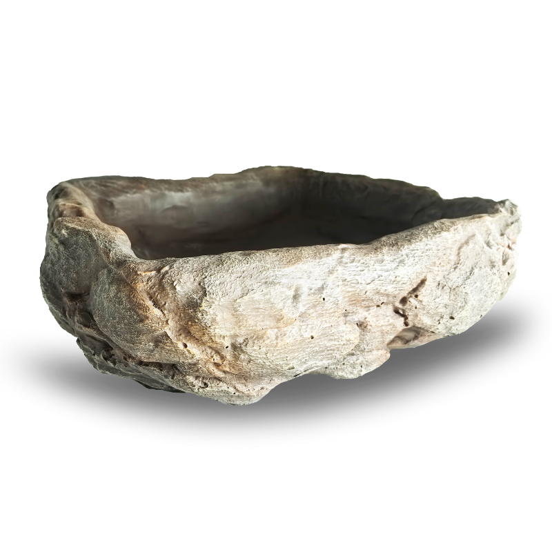 Huge heavy reptile bowl